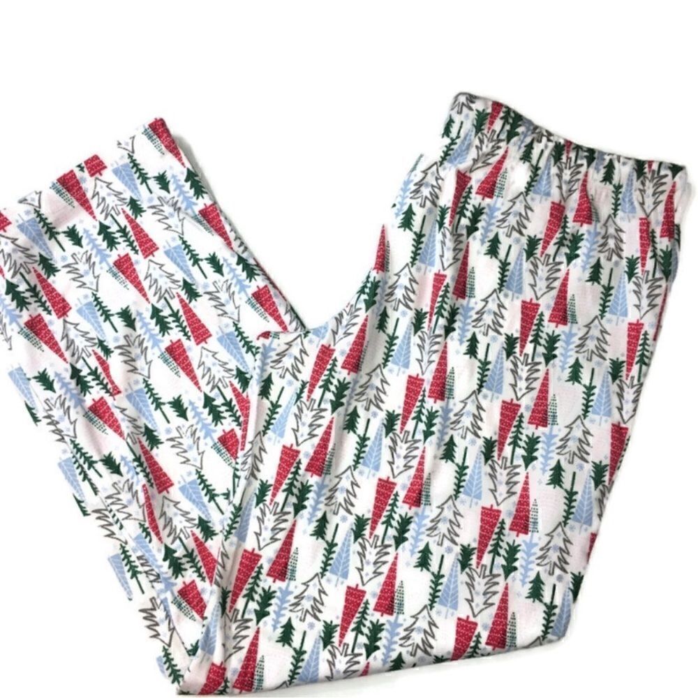 NAUTICA Women's Christmas Tree Lounge Pants size small